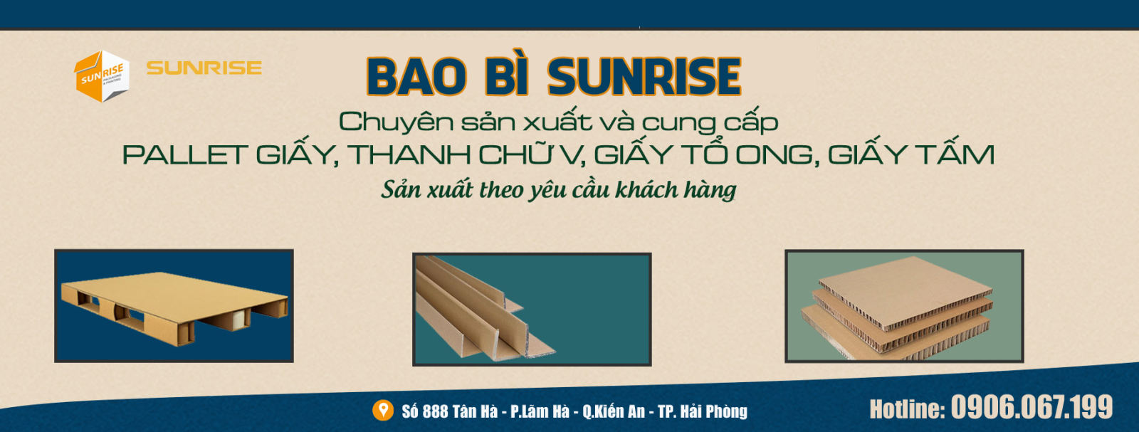 Giấy tấm carton của Bao Bì Sunrise