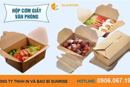 Vì sao nên chọn hộp giấy đựng đồ ăn tại Sunrise?