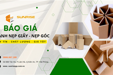 Báo giá thanh nẹp góc giấy carton mới nhất - Bao Bì Sunrise